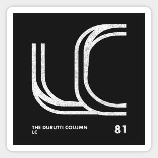 The Durutti Column / LC / Minimalist Design Artwork Magnet